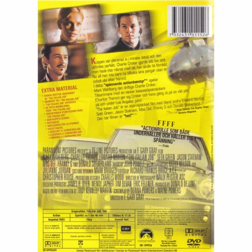 The Italian Job DVD (Begagnad)