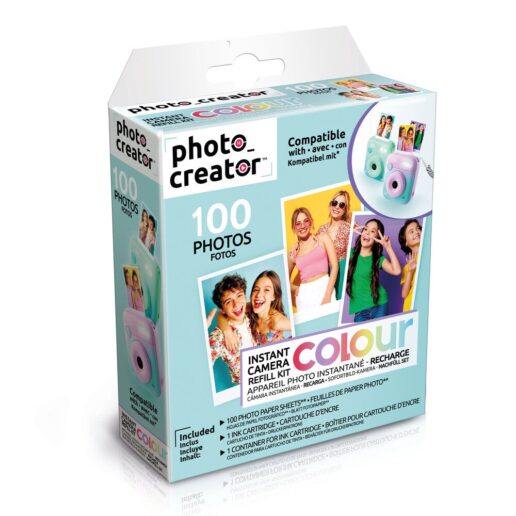 Photo Creator Colour paper instant camera set