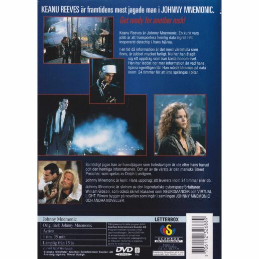 Johnny Mnemonic DVD (Begagnad)