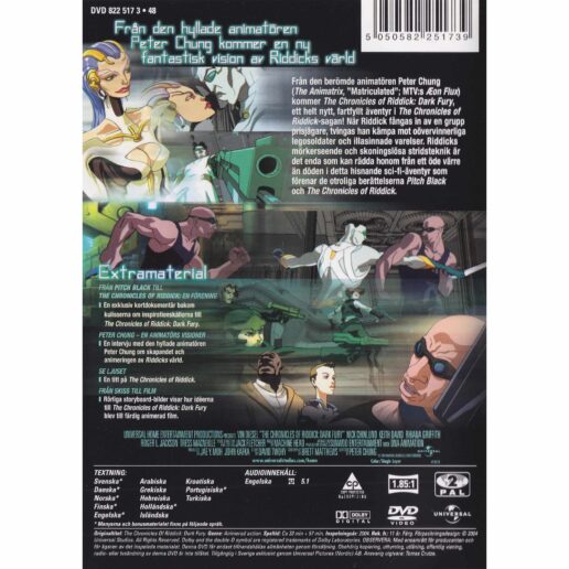 The Chronicles of Riddick Dark Fury DVD (Begagnad)