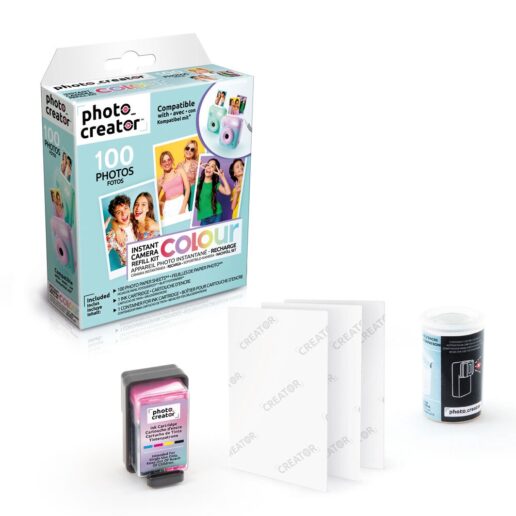 Photo Creator Colour paper instant camera set