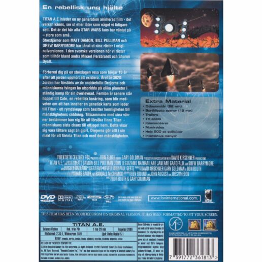 Titan A.E. DVD (Begagnad)