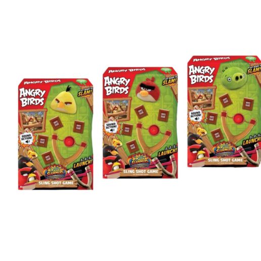 Angry Birds Silly Slammers assorted plush toy + slingshot 8cm