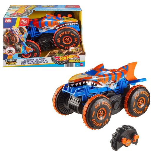 Hot Wheels Monster Trucks Tiger Shark Climber Radio-controlled car