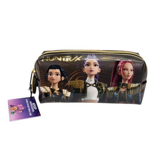 K-pop Demon Hunters golden pencil case
