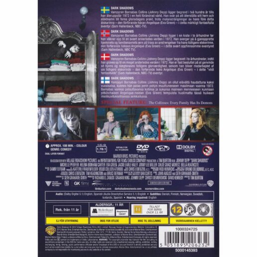 Dark Shadows DVD (Begagnad)