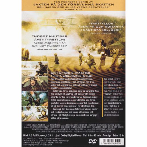 High Road to China DVD (Begagnad)