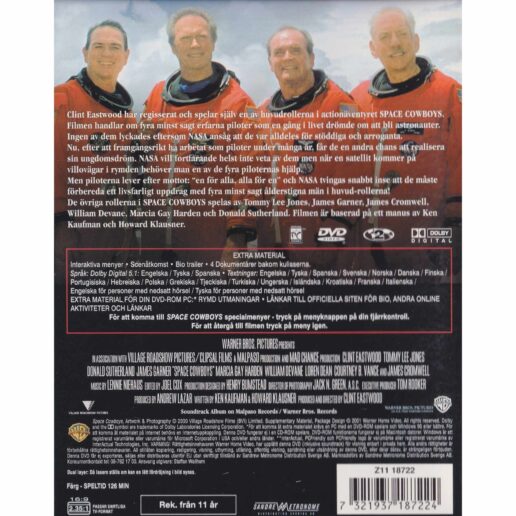 Space Cowboys DVD (Begagnad)