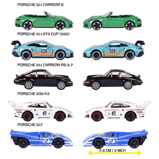 Porsche set 5 cars