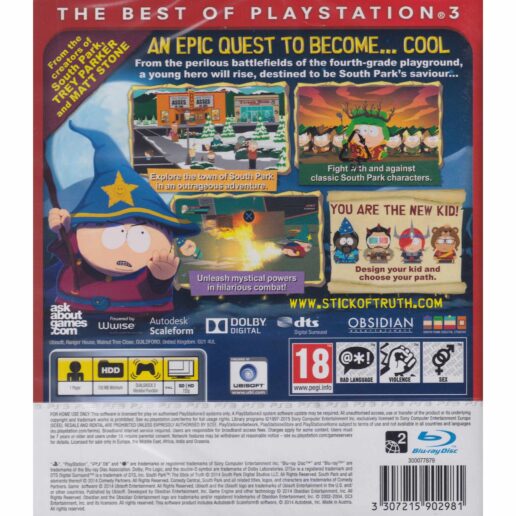 South Park The Stick of Truth Playstation 3 PS3 Essentials