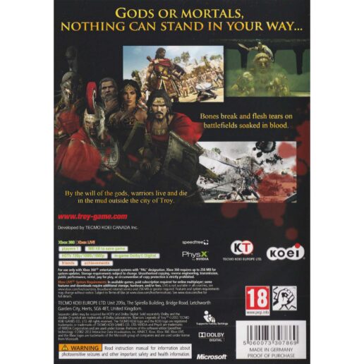 Warriors Legends of Troy Xbox 360 (Begagnad)