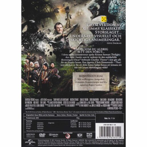Snow White & The Huntsman DVD (Begagnad)