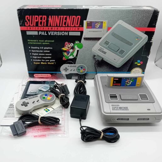 Super Nintendo SNES + Super Mario World (Begagnad)