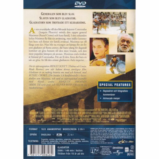 Gladiator DVD (Begagnad)