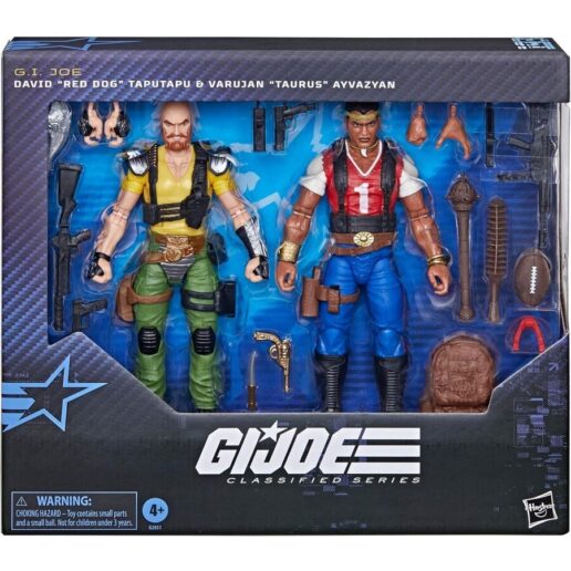 G.I. Joe Classified Series David Red Dog Taputapu & Varujan Taurus Ayvazyan figure 15cm