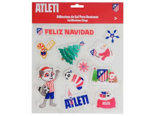 Atletico de Madrid Christmas gel window stickers Atletico de Madrid Christmas gel window stickers