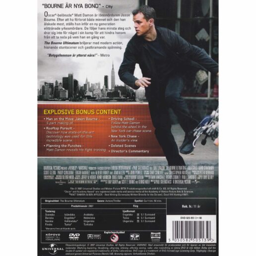 The Bourne Ultimatum DVD (Begagnad)