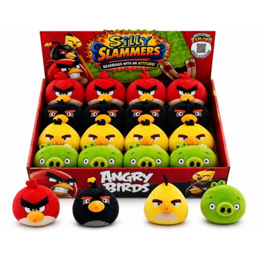 Angry Birds Silly Slammers assorted plush toy 8cm