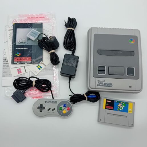 Super Nintendo SNES + Super Mario World (Begagnad)