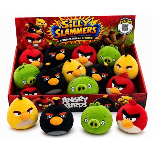Angry Birds Silly Slammers assorted plush toy 12,5cm