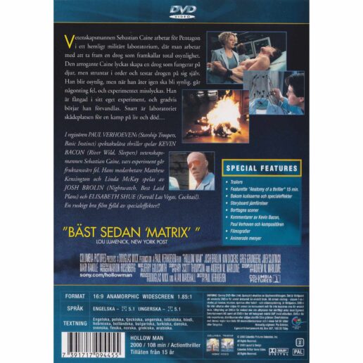 Hollow Man DVD (Begagnad)
