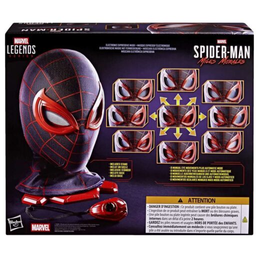 Marvel Legends Series Spider-Man Miles Morales electronic mask