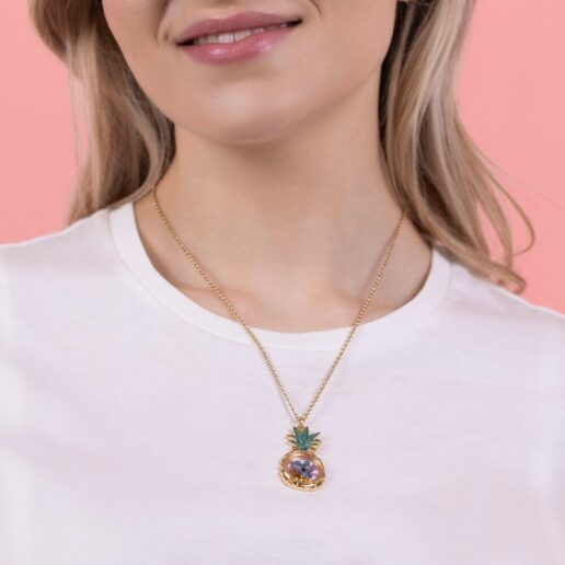 Disney Stitch Pineapple necklace