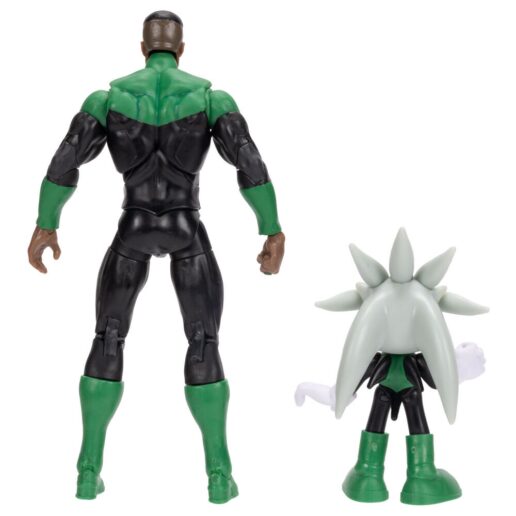 Sonic The Hedgehog x Dc Comics Silver & Green Lantern figure