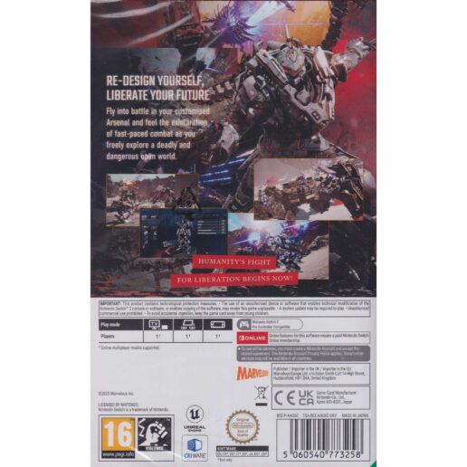 Daemon X Machina Titanic Scion Nintendo Switch 2