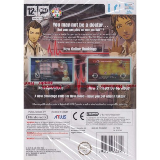 Trauma Center New Blood Nintendo Wii