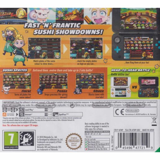 Sushi Striker The Way of Sushido Nintendo 3DS
