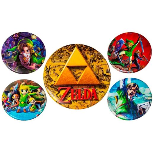 The Legend of Zelda Pin Badge 5-Pack