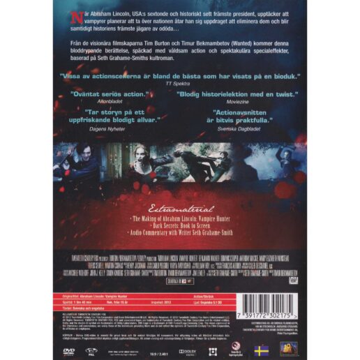 Abraham Lincoln Vampire Hunter DVD (Begagnad)
