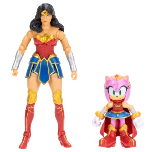 Sonic The Hedgehog x Dc Comics Amy & Wonder Woman figure