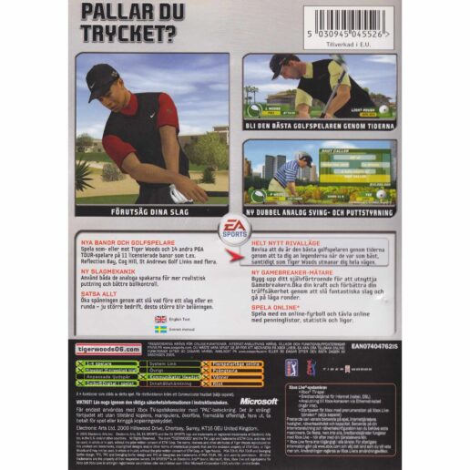 Tiger Woods PGA Tour 06 Xbox Swedish (Begagnad)