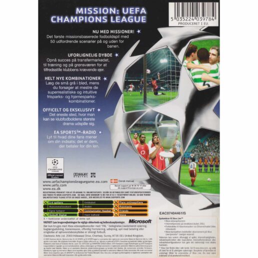 Uefa Champions League 2004-2005 Xbox Danish (Begagnad)