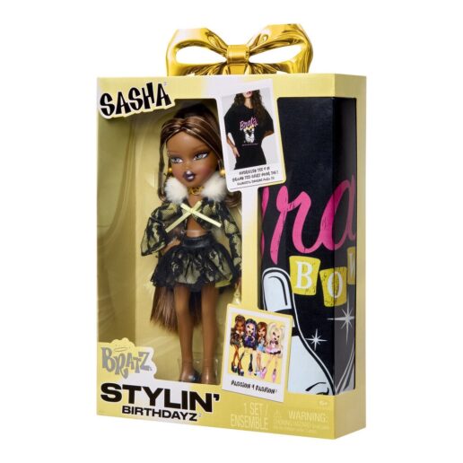 Bratz Stylin Birthday Sasha doll + t-shirt