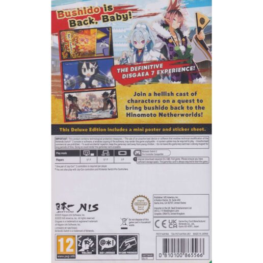 Disgaea 7 Complete Deluxe Edition Nintendo Switch 2