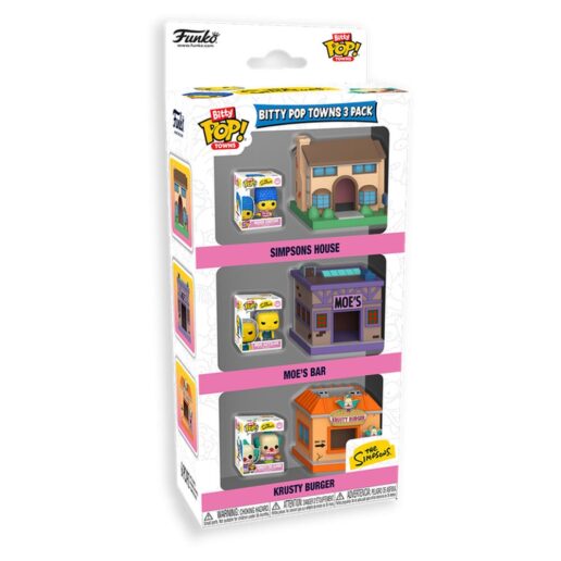 Bitty Pop! pack 3 Towns The Simpsons