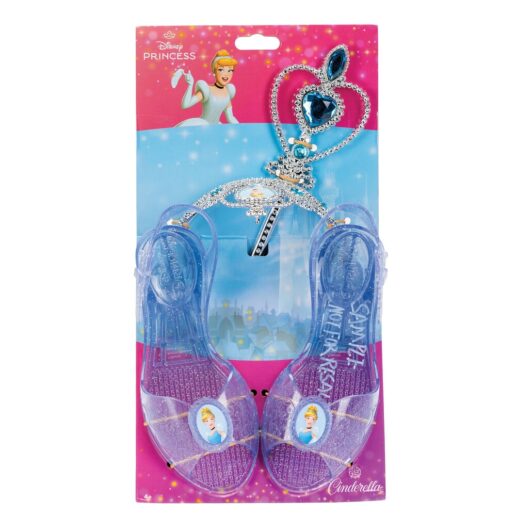 Disney Princess assorted Shoes + Tiara + Wand Set