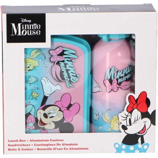 Disney Minnie Lunch box + aluminium bottle set 500ml