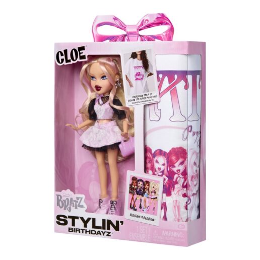 Bratz Stylin Birthday Cloe doll + t-shirt
