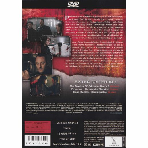 De blodröda floderna II DVD (Begagnad)