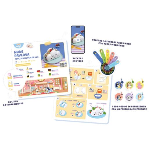Bluey Chefclub measuring cups