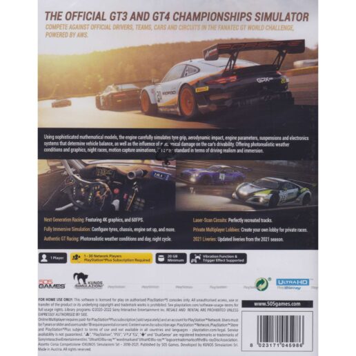 Assetto Corsa Competizione Playstation 5 PS5