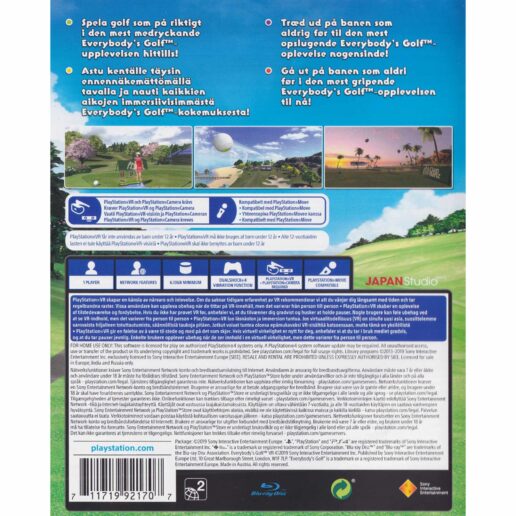 Everybodys Golf VR Playstation 4 PS4 VR Nordic (Begagnad)