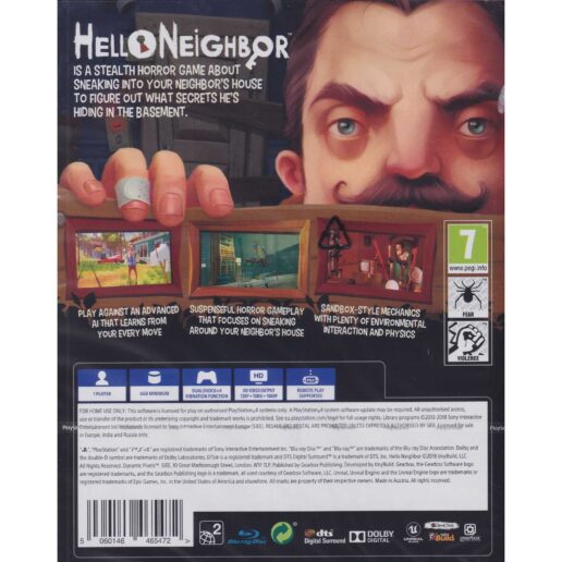 Hello Neighbor Playstation 4 PS4