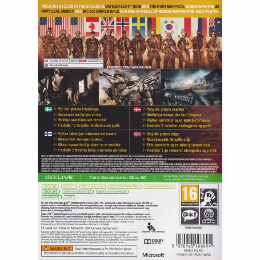 Medal of Honor Warfighter Limited Edition Xbox 360 Nordic (Begagnad)