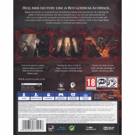 Agony Playstation 4 PS4 (Begagnad)