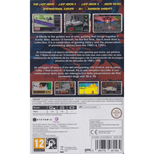 The Last Ninja Collection Nintendo Switch